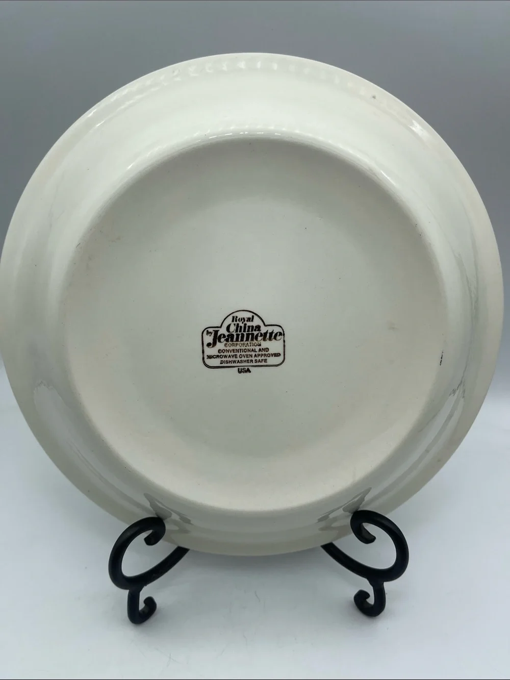 Vintage Quiche Lorraine Recipe Pie Plate Dish Royal China Jeannette Collectible